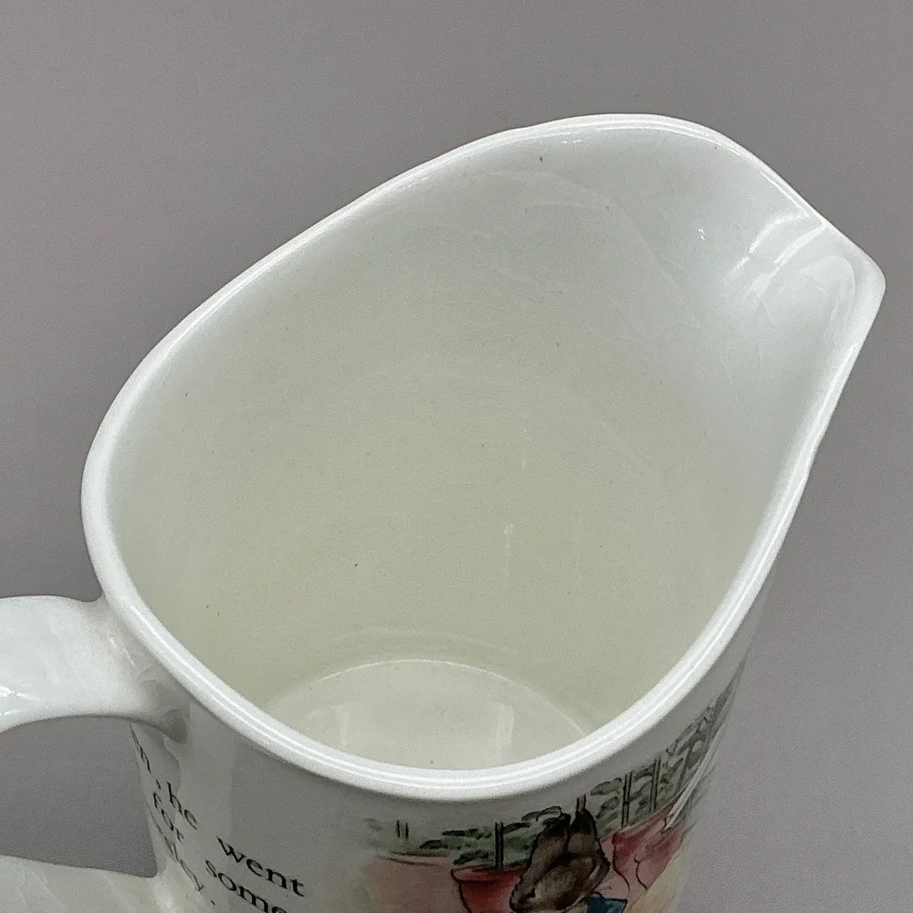 Wedgwood Peter Rabbit Beatrix Potter Cream Pitcher Etruria Barlaston England